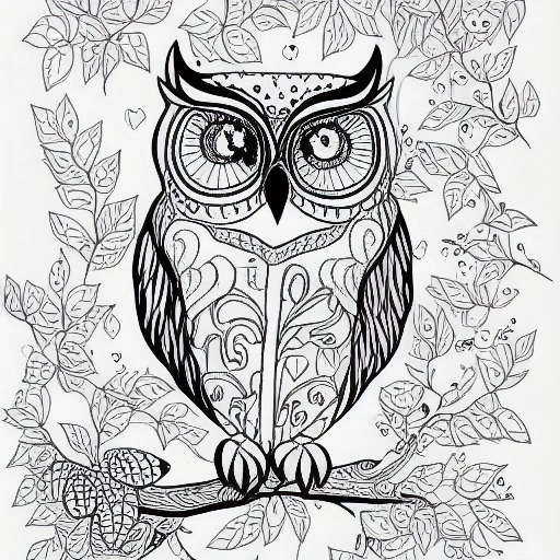 10312-2503170940-hand drawn owl in a tree coloring page black and white.webp